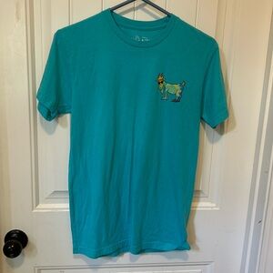Goat USA Lacrosse T-shirt, tie-dye, happy hippie, goat size extra small